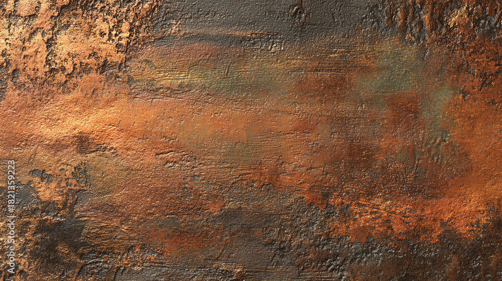 Naklejka premium An aerial view of the mars landscape, with mountains, valleys, and craters forming a dramatic view