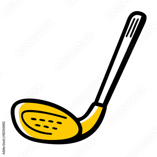 vector clip art golf club on white background for web and graphic design