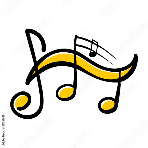 vector clip art lullaby music note for web and graphic design