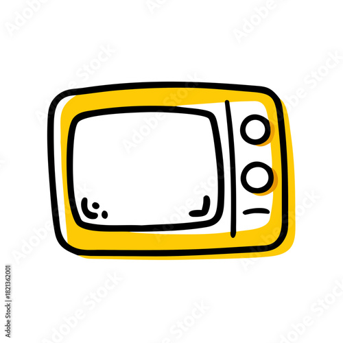 vector clip art microwave on white background for web and graphic design