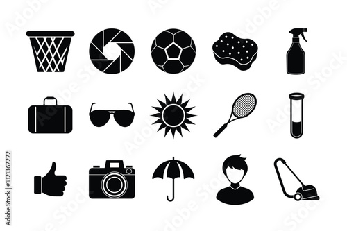 set of different objects and accessories