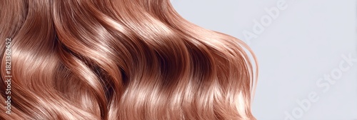 Woman's long brown hair