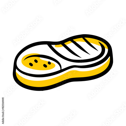 vector clip art oven mitt on white background for web and graphic design