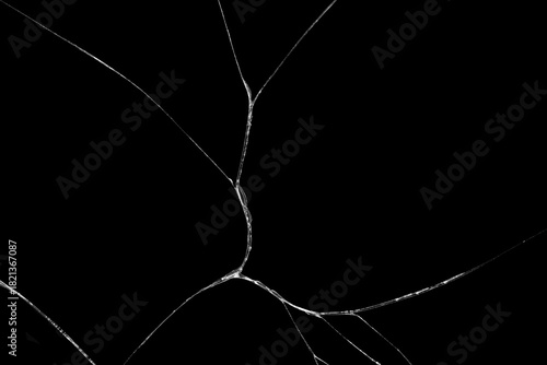 Close-up wrinkles and cracks on LCD screen glass display from smartphone, tablet or monitor from effect smash and fall bumps with detail pattern background, for use as a pattern on tiles or wallpaper