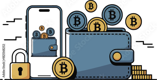 Cryptocurrency Digital Wallet: Secure Bitcoin Storage and Mobile Application