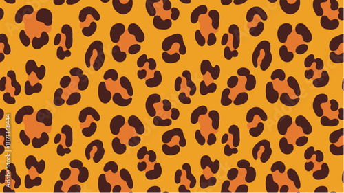 Leopard repeatable seamless pattern, warm Africans earthy palette. Ideal for textile printing, fashion design, fabric production, wallpapers, and surface design projects. 