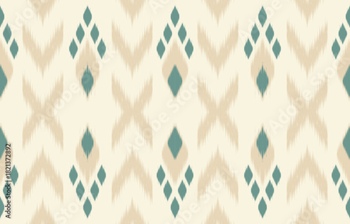 Ethnic abstract ikat art. Aztec ornament print. geometric ethnic pattern seamless  color oriental.  Design for background ,curtain, carpet, wallpaper, clothing, wrapping, Batik, vector illustration.