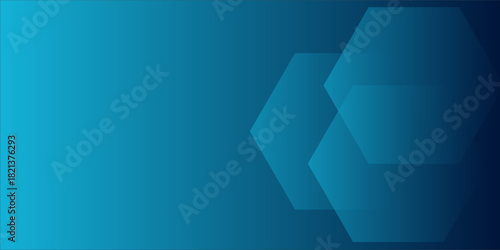 Blue Abstract Hexagon Background With Geometric Shapes For Modern Tech And Business Visuals Design Concept eps10