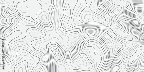 Abstract topographic contour pattern with smooth flowing lines on a clean light background. Modern minimal design texture ideal for wallpapers, branding, packaging, and contemporary graphic projects.