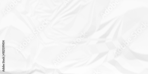 Creased white page vintage surface canvas old paper crumple texture wrinkle parchment empty letter texture.	