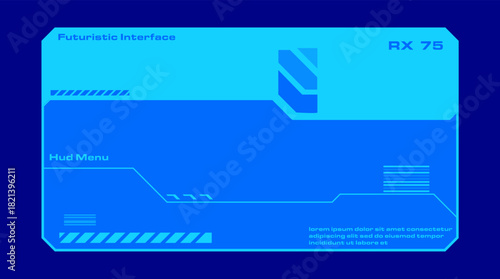 Sci fi futuristic user interface, HUD template frame design, Technology abstract background	