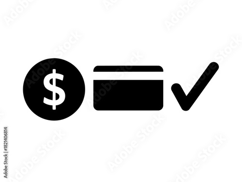 Payment Accepted Icons Money and Card