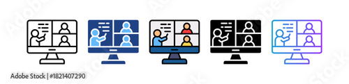Virtual Classroom multiple icon