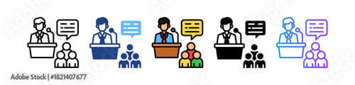 Academic Conferences multiple icon