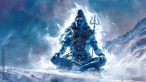 lord shiva mahadev meditation