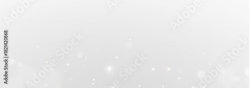 Luxury Christmas Card Background with Golden Stardust, Sparkling Glitter, Bright Glow and Shiny Magical Effect