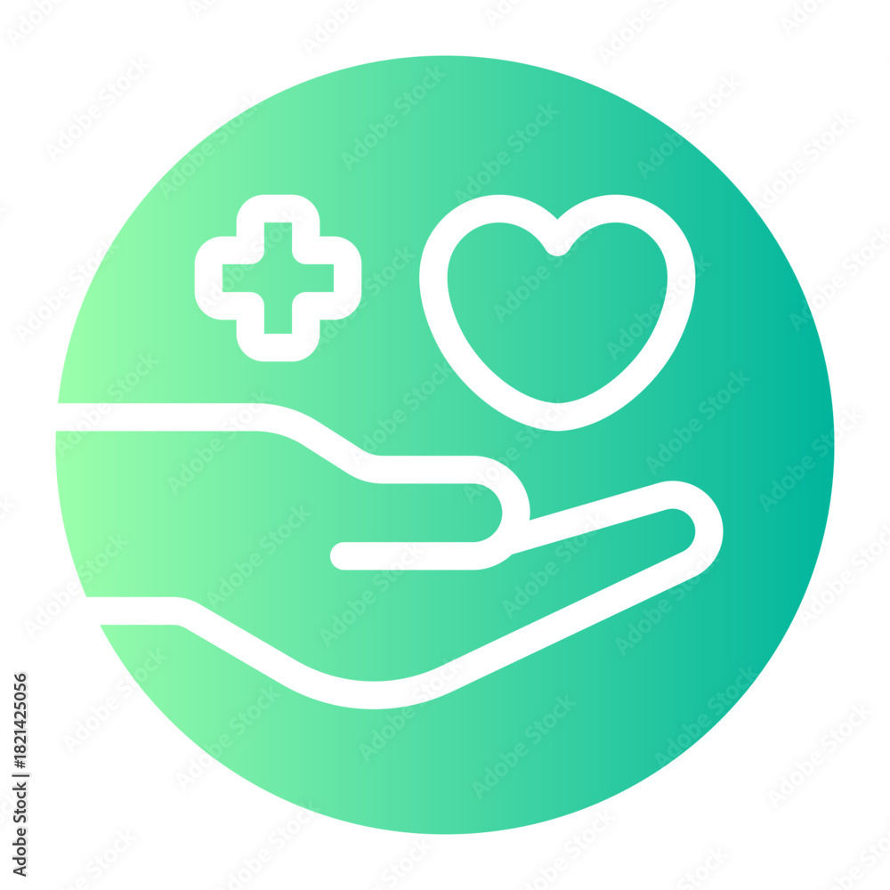 Obraz premium Compassionate gradient icon