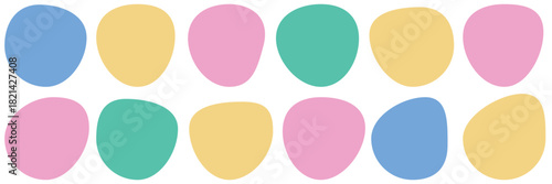 Blobs icon. Rock black icons. Drops or stone silhouettes. Vector set of black blobs . Organic blob shapes collection 