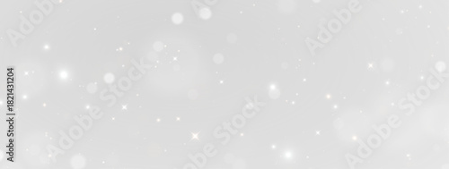 Christmas Magic Vector with Shooting Starlight, Golden Sparkle, Shiny Glow, Glittering Dust and Festive Light Bokeh