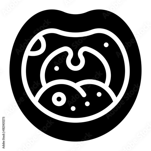ulcer glyph icon