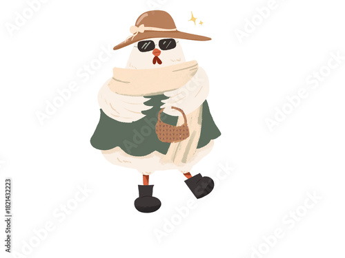 funny cartoon chicken