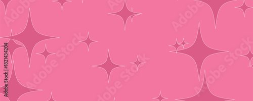 abstract baground with pink color and four pointed star. suit for design
