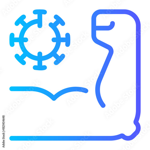 immune system gradient icon