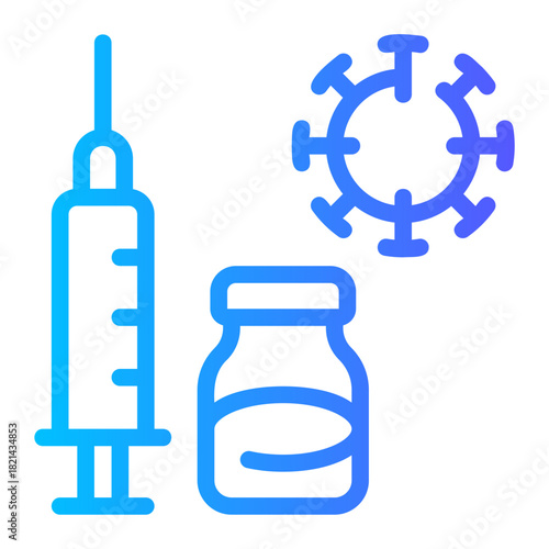 vaccination gradient icon