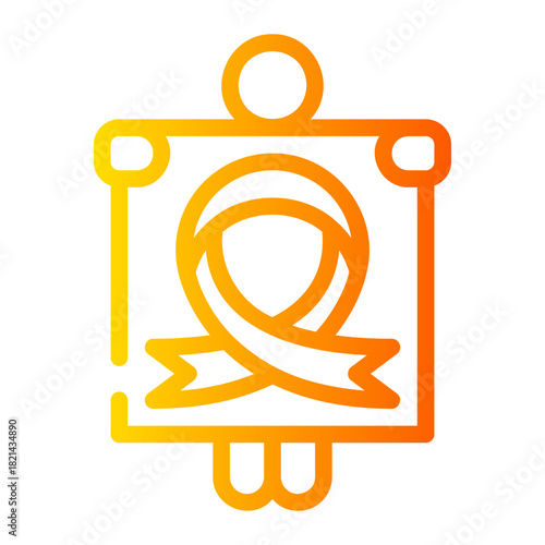 world aids day gradient icon