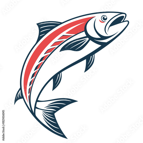 Fish on a white background