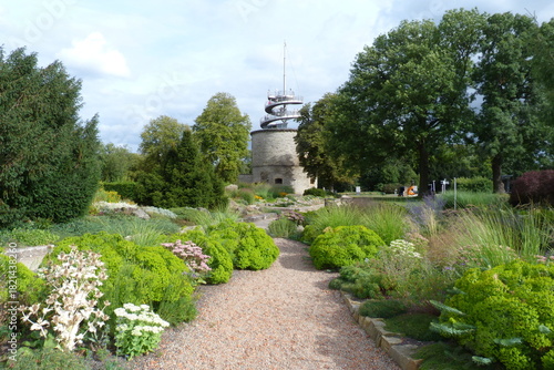 Aussichtsturm auf dem Festungsturm der Zitadelle Cyriaksburg egapark Erfurt