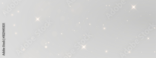 Magical transparent background with shimmering golden dust, radiant sparkle effect, soft star illumination and vibrant festive celebration texture