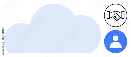 Cloud computing concept. Cloud technology connects user profiles and enables seamless collaboration. Cloud services enhance data accessibility, collaboration, and secure storage. For IT, business