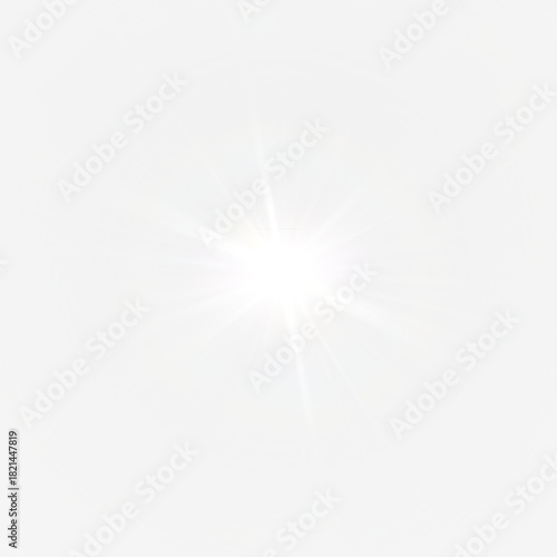 High-quality PNG sunlight flare overlay. Transparent radiant bursts perfect