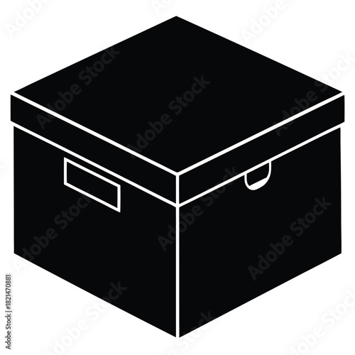 archive box on white background