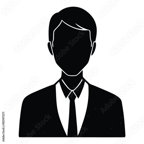 employee on white background