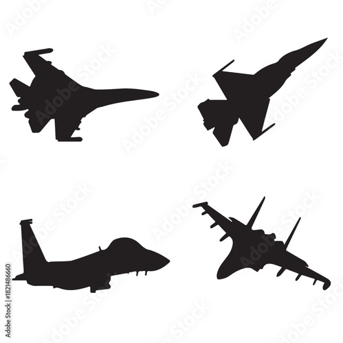 fighter plane icon vector template design.