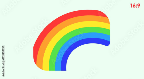 Colorful Rainbow Arc - A Symbol of Hope and Diversity.