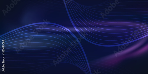 abstract modern colorful wavy line horizontal banner futuristic design background.
