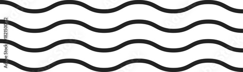 Water Wave Icon Set. Sea, Ocean, and Liquid Motion Symbols. Sound Wave, Hydro, and Aquatic Symbol Collection. Abstract water wavy sign