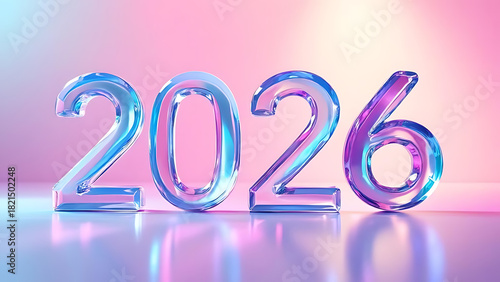 Glass 2026 numbers on gradient
