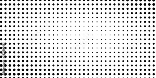 High-Quality Vector Halftone Dot Pattern Radiant Burst in Black and White, Ideal for Marketing Banners and Product Backgrounds.vector illustration eps10