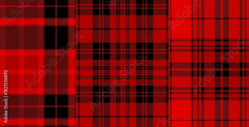 red and black checkered pattern