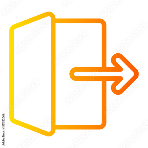 log out gradient icon