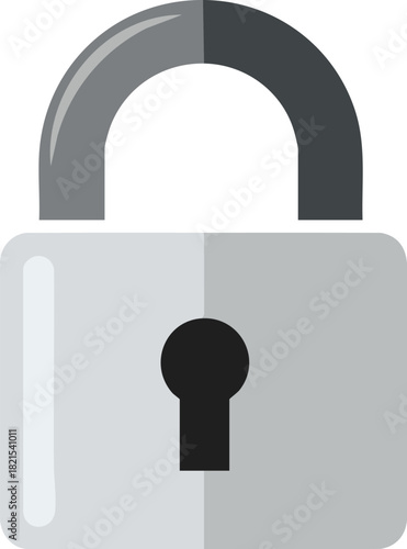 A Simple Padlock Graphic for Online Security and Protection