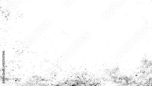 Distressed white background with black dust and grunge texture overlay effect isolated on transparent background, Vector, illustration