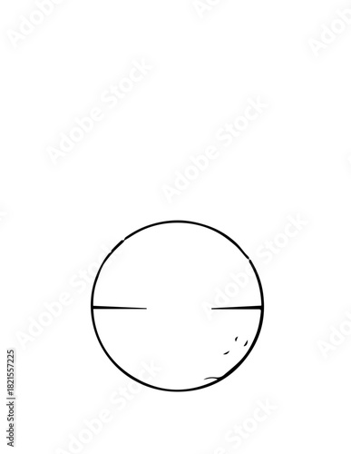 Vector drawing of an abstract background with shiny glass spheres and an empty round button element