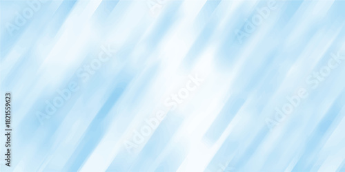 Abstract diagonal streaks of light blue and white create a soft, blurred, and airy background texture with a sense of gentle motion and depth, perfect for design projects