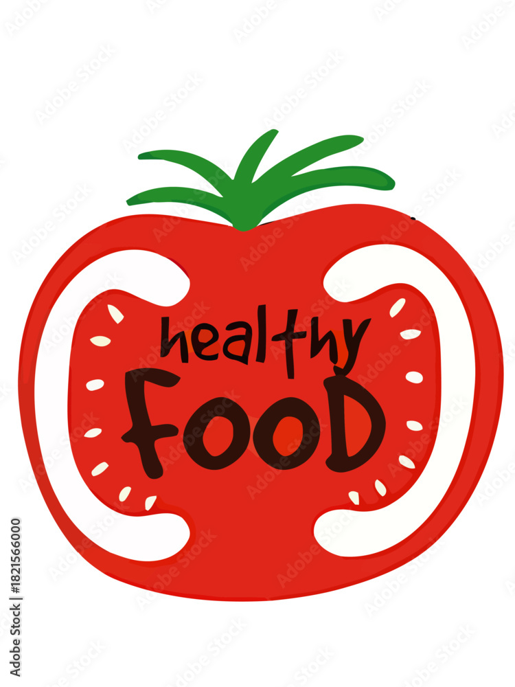 Obraz premium Illustration of a Healthy Food Tomato for Nutrition and Wellness