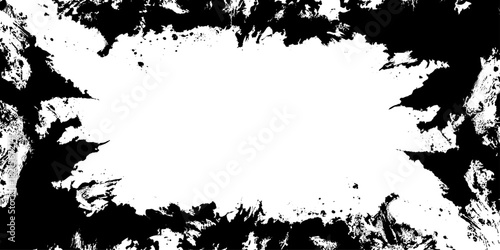 Abstract grunge Raw ink grunge border frame showcasing distressed elegance rough artistic edges brush painted brush strokes painted vintage texture abstract imperfection and atmospheric design mood.
